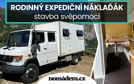 Svépomocí postavil obytný náklaďák pro rodinu