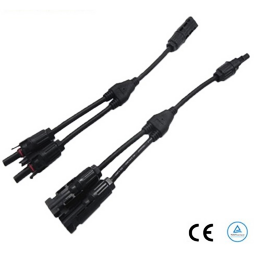 Slučovací MC4 konektory 1x2 s kabelem (pár)