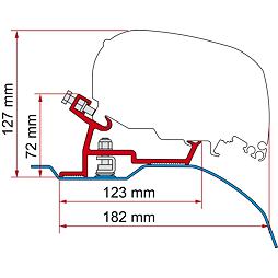 Adaptér pro Ducato na markýzy Fiamma F65, F65s a F65L