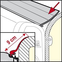 Těsnění za markýzy Fiamma F45 - Rain Guard L F45