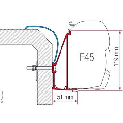 Adaptér pro markýzy Fiamma F45 na obytné vozy Eura a Karman