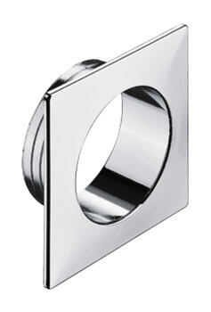 Hranatá plastová rozeta pro tloušťku stěny 19 mm pro tlačítko push-lock Häfele
