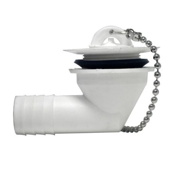 Výpusť ke sprše / dřezu 90° (3/4", napojení 19 mm)