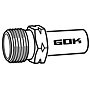 Propojka GOK s levostranným závitem G1/4 LH-UM a trubkou 8 mm